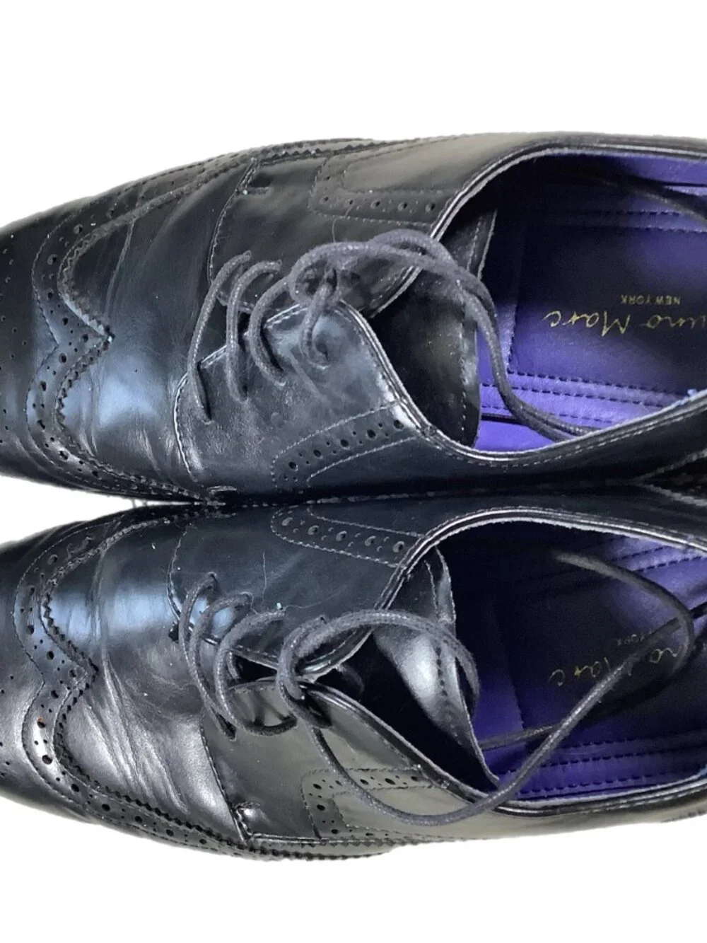 Bruno Marc New York Wingtip Oxford Dress Shoes Men’s Size 9 Black